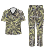 RealBud Camo Unisex Scrub Set - V Neckline, 2 Pockets, Birdseye Fabric Yoycol